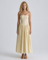 Elinor | Midi Sundress with Lace-Up Back