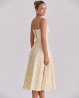 Robyn | Midi Sundress with Lace-Up Back