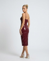 Shia | Midi Dress with Structured Bodice and Fitted Silhouette