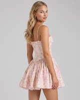 Ayla | Mini Dress with Floral Print and Structured Bodice