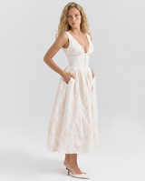 Neva | Corset Sundress with V-Neckline