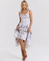 Lawanda | Floral Print Midi Sundress