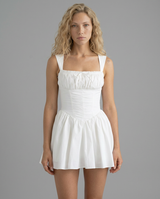 Avis | Print Cotton Mini Dress with Bloomers