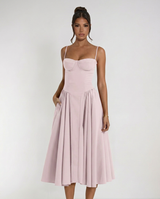 Odette | Corset Midi Cocktail Dress