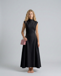 Cleo | High-Low Structured Midi Dress