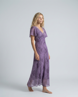 Lavinia | Butterfly Sleeve Floral Midi Dress