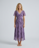 Lavinia | Butterfly Sleeve Floral Midi Dress