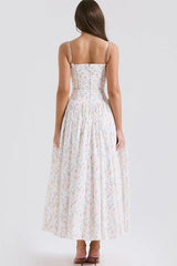 Ursula | Midi Dress with Corset Bodice
