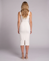 Ruby | Midi Dress with Lace Corset Panel