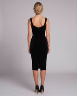 Ruby | Midi Dress with Lace Corset Panel