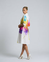 Opal | Painted Floral Midi Dress
