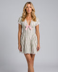 Mariana | Gingham Stretch Cotton Mini Dress
