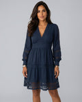 Ada | Vintage Lace-Trim Midi Dress
