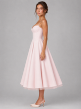 Micaela | Corset Full Skirt Midi Dress