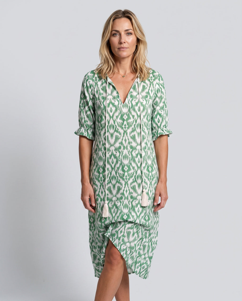 Sienna | Boho Floral Print Midi Dress