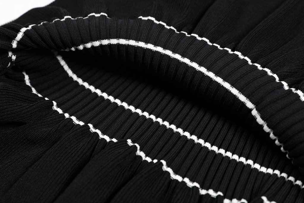 Skylar | Perforated Knit 3/4 Sleeve Midi Dress