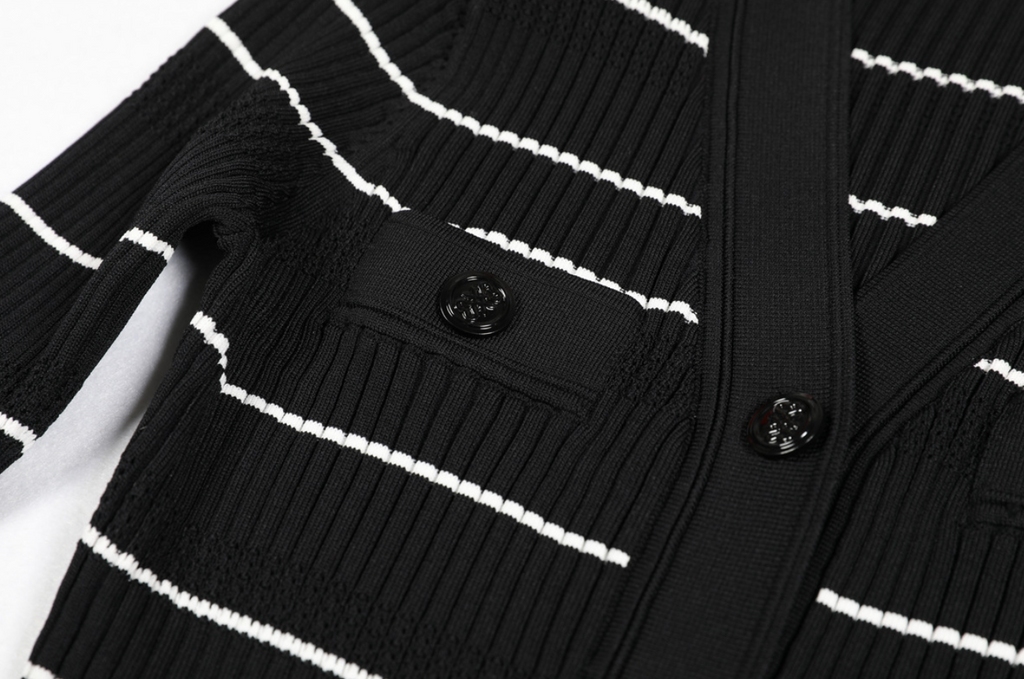 Skylar | Perforated Knit 3/4 Sleeve Midi Dress