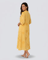 Una | Floral Waist-Defining Summer Midi Dress