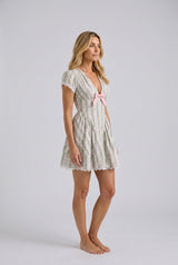 Mariana | Gingham Stretch Cotton Mini Dress
