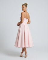 Gemma | Corset Full-Skirt Midi Dress