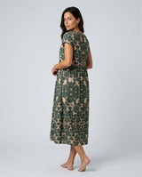 Romy | Floral Print Pocketed Midi Dress