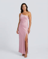 Bianca | Asymmetric Open Back Spaghetti Strap Midi Dress