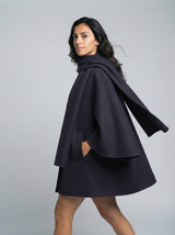 Rosa Scarf-Collar Coat | Women's Short Outerwear