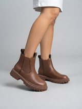 Remy Genuine Leather Chelsea Boots | Women's Winter Footwear