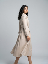 Belted Collared Shirt Dress for Women