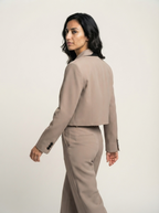 Women's Colorblock Cropped Blazer