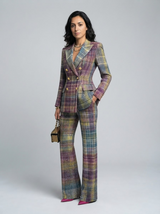 Fashionable  Style Plaid Blazer Jacket