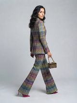 Fashionable  Style Plaid Blazer Jacket
