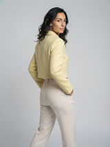 Pure Color Long Sleeve Short Blazer Jacket