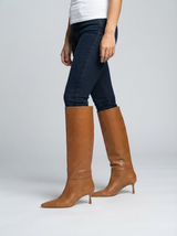 Women Slim High Heel Luxury Knee High Boots Fashion Comfortable Round Toe Stiletto Long Boots