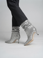 Women Slim High Heel Luxury Knee High Boots Fashion Comfortable Round Toe Stiletto Long Boots