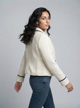 Cassia Milano | Colour-Blocked Tweed Blazer For Women