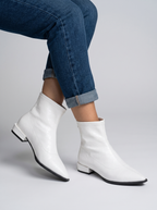 Women's Boots 2022 Spring Autumn Ankle Boots Fashion Women Silver Zipper Short Boots Ladies Low-heeled