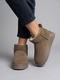 Elara Faux Fur Platform Ankle Boots | Women's Winter Footwear