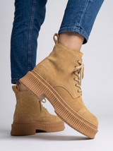 Sienna Suede Chunky-Heel Ankle Boots | Women's Winter Footwear