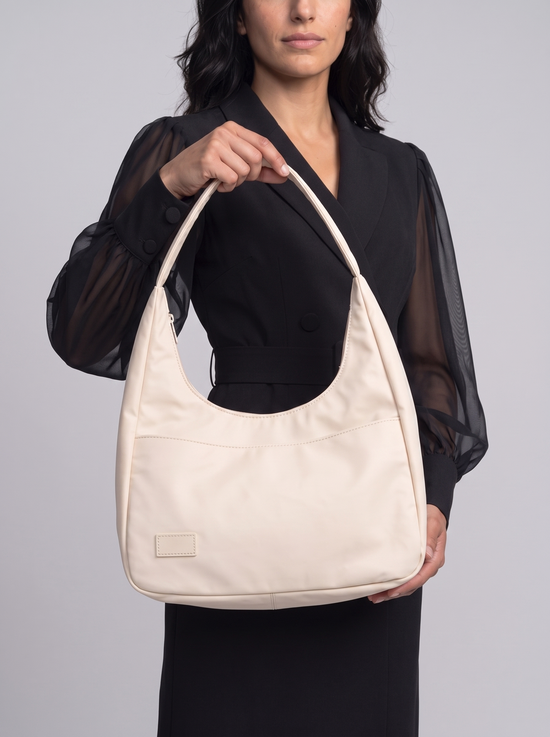 Soft leather tote bag Large capacity brown bucket bag Versatile commuting shoulder bag for women
