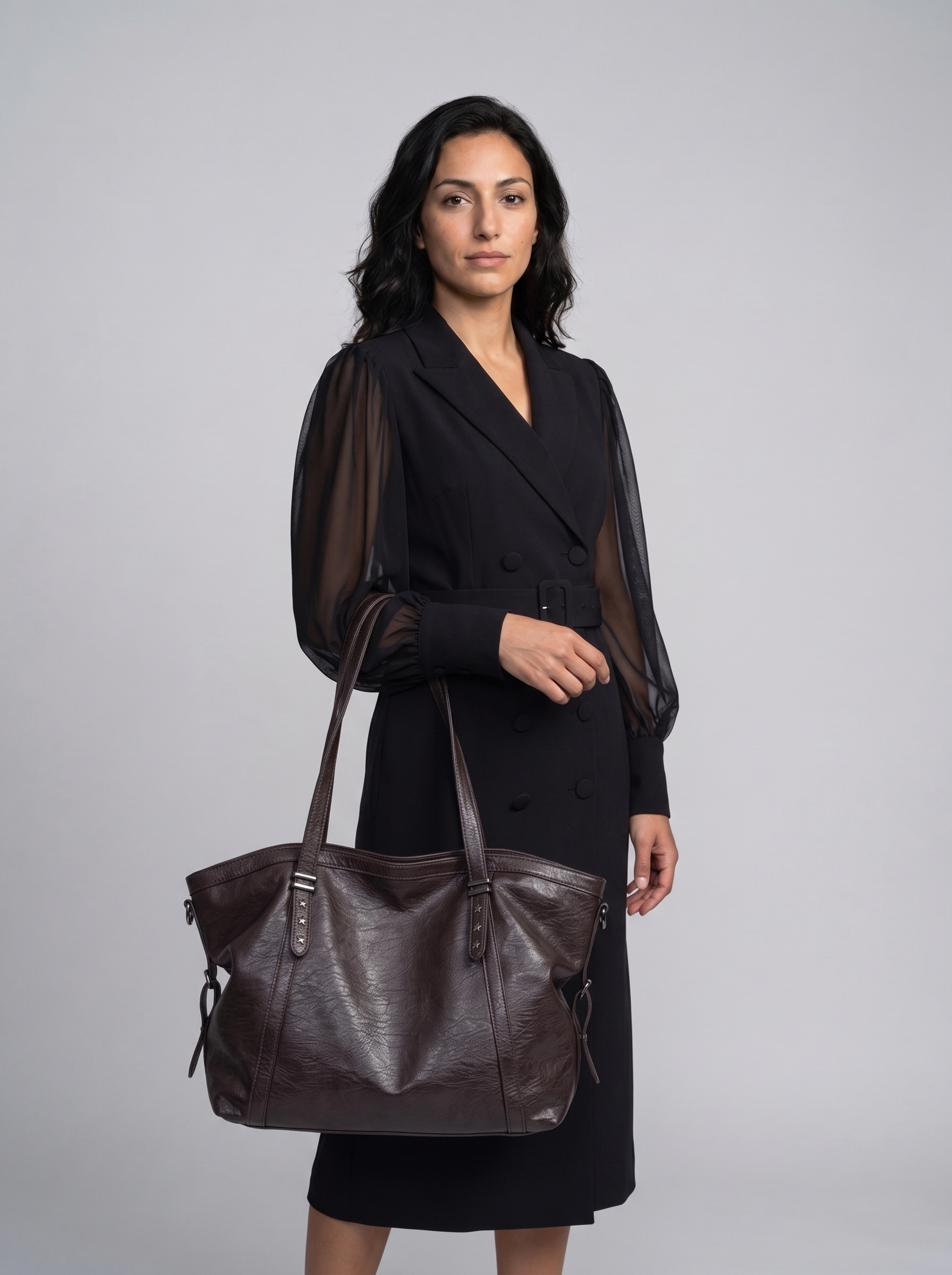 Single Shoulder Tote Bag, Large Capacity, Women's Soft Leather Vintage Commute Bag, Crossbody Bag for Women