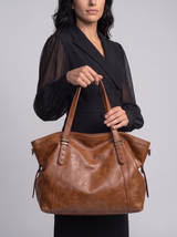 Elodie Large-Capacity Vintage Tote Bag | Women's Commute Crossbody