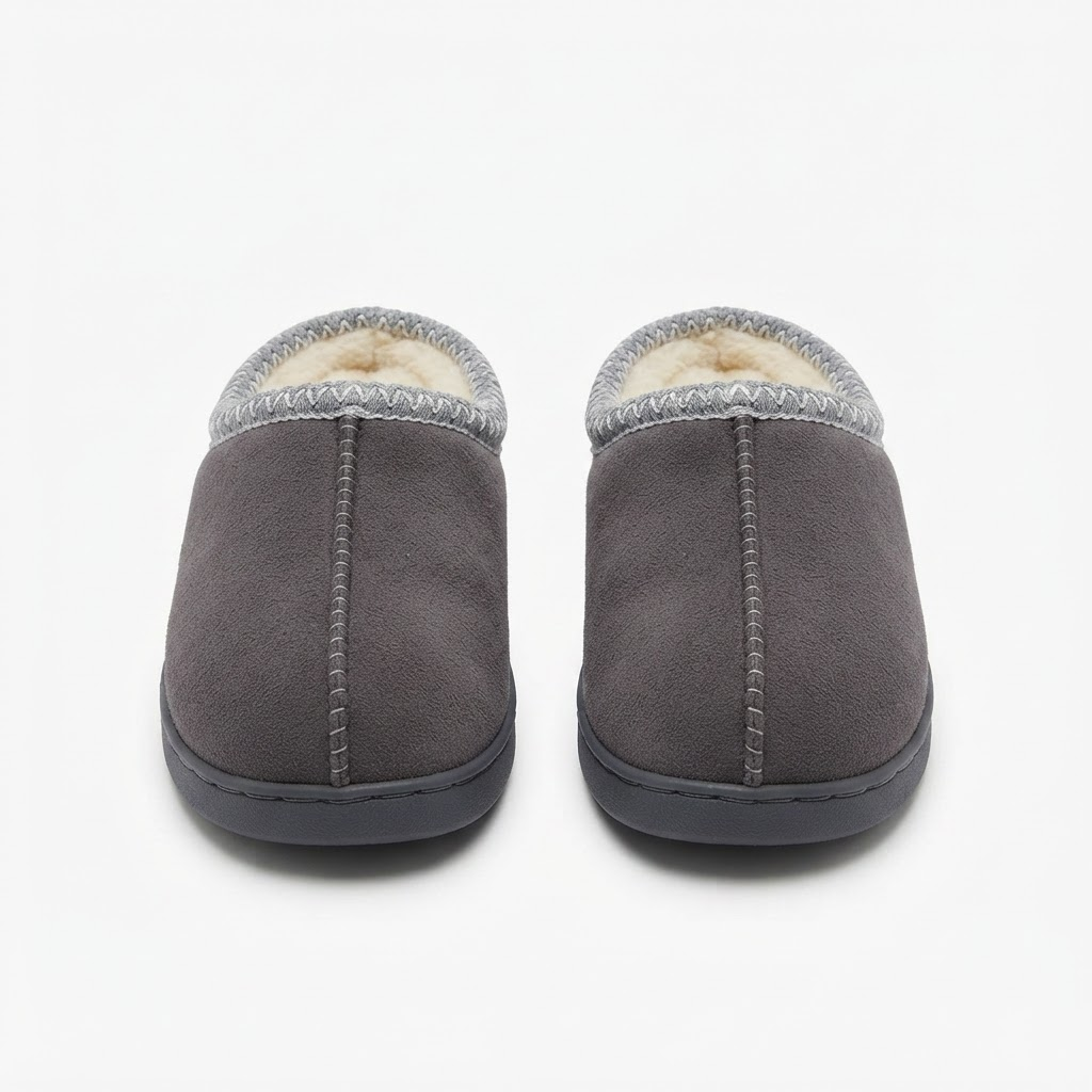 Cotton Slippers for Autumn and Winter Indoor Thick-Soled Non-Slip Couple Warm Fleece-Lined Soft Sole