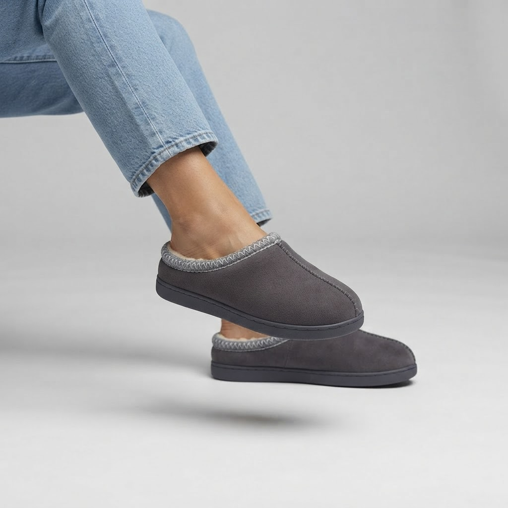 Cotton Slippers for Autumn and Winter Indoor Thick-Soled Non-Slip Couple Warm Fleece-Lined Soft Sole