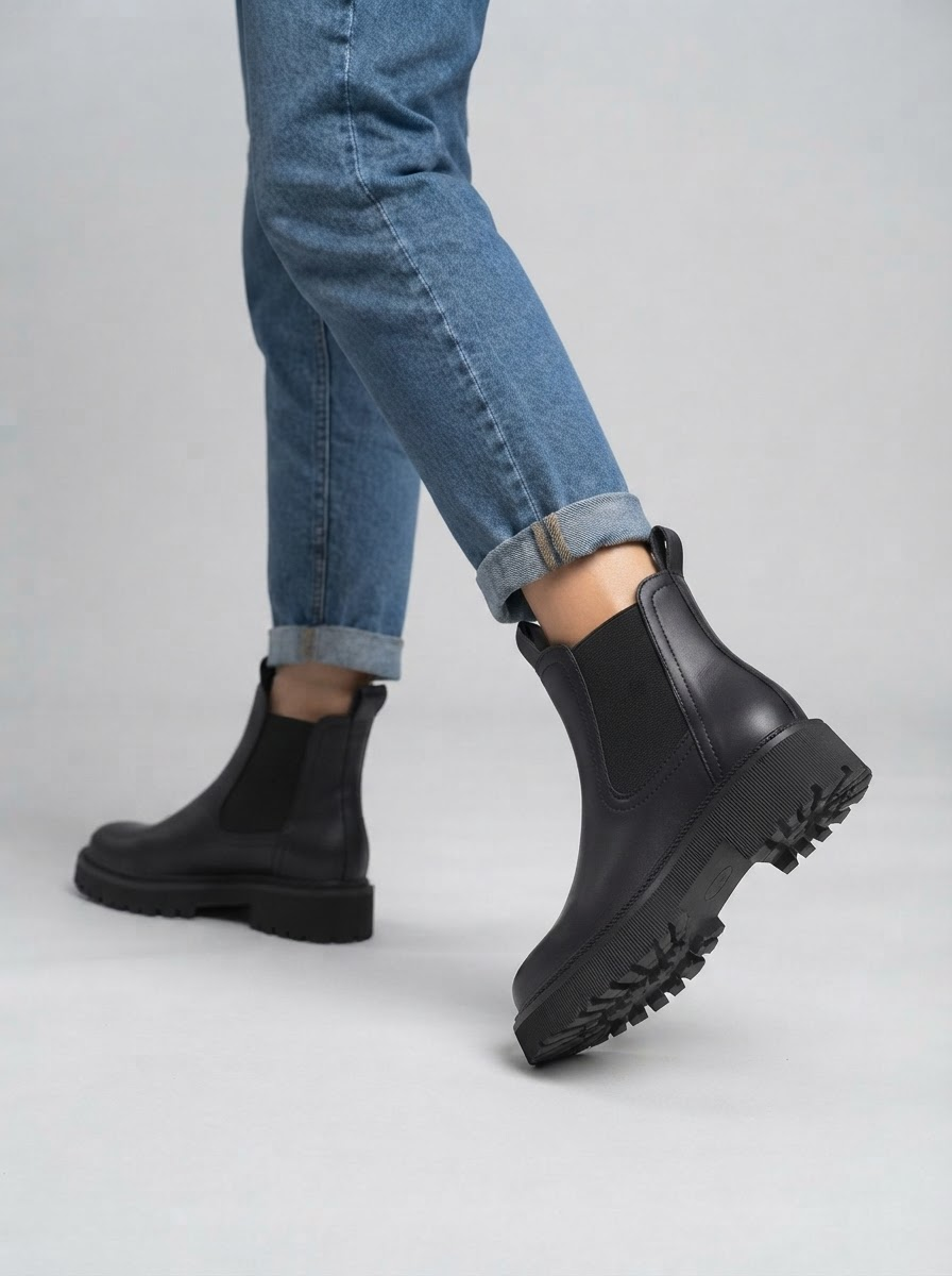 Remy Genuine Leather Chelsea Boots | Women's Winter Footwear