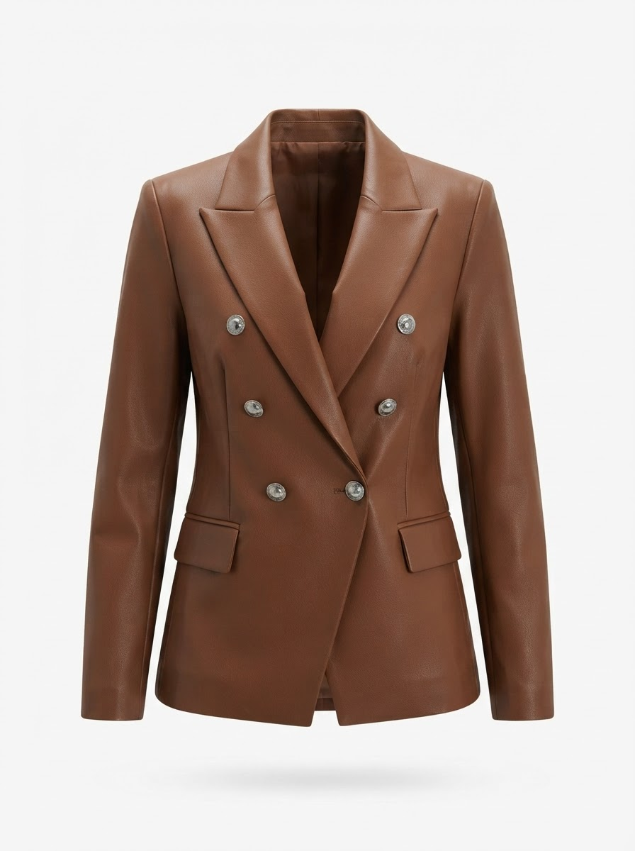 Elsie Button-Up Collared Blazer | Women's Fitted Jacket