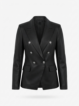 Elsie Button-Up Collared Blazer | Women's Fitted Jacket