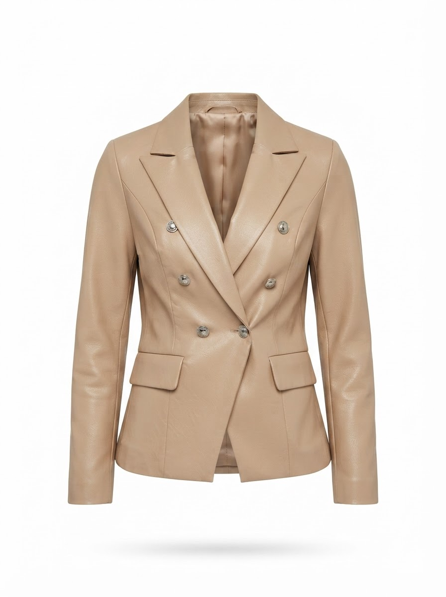 Elsie Button-Up Collared Blazer | Women's Fitted Jacket