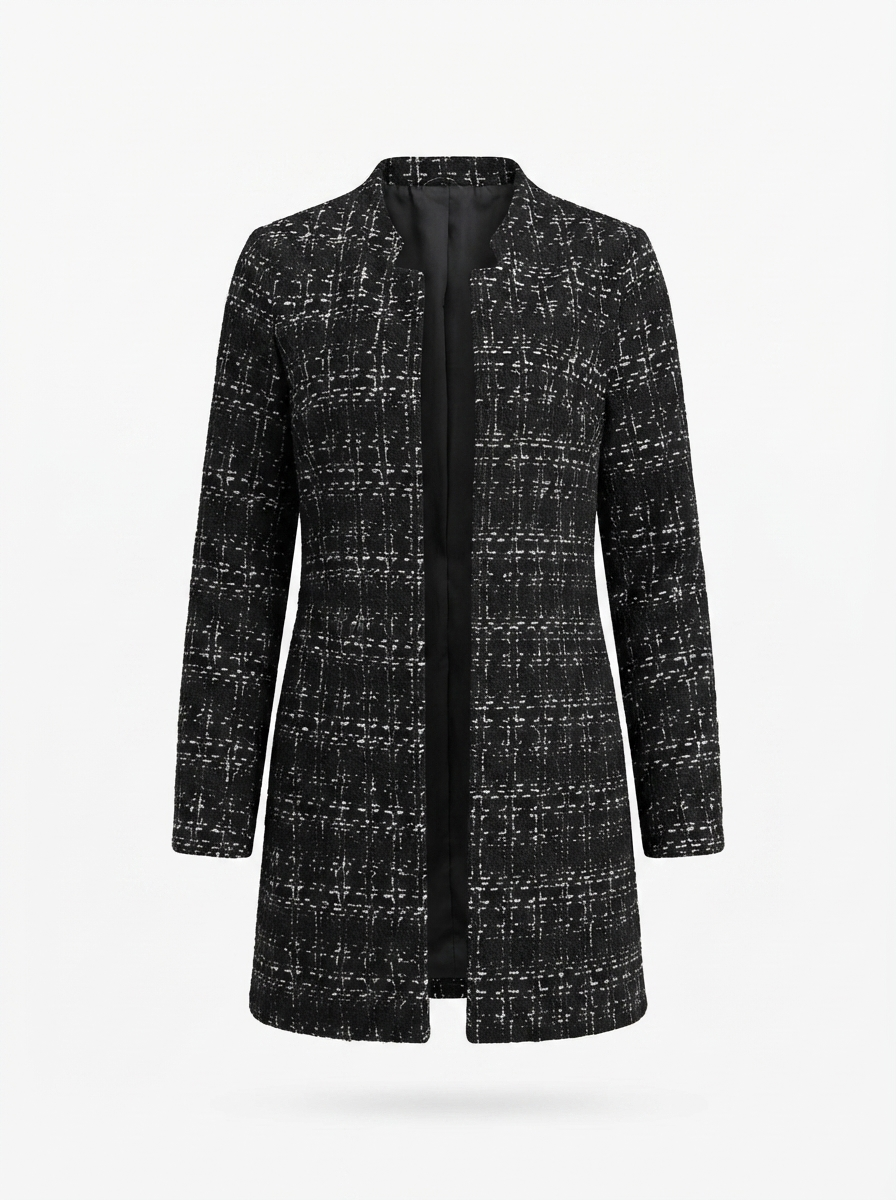 Cleo Plaid Open-Front Blazer | Women's Casual Jacket