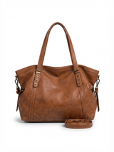 Elodie Large-Capacity Vintage Tote Bag | Women's Commute Crossbody